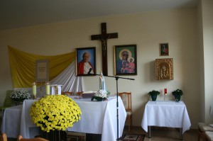 Wnętrze budynku Domu Pomocy Społecznej im. Św. Jana Pawła II